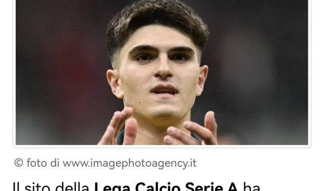 意甲媒体统计：米兰2比1战胜佛罗伦萨的比赛，小将巴特萨吉三项传球指数列全队第一