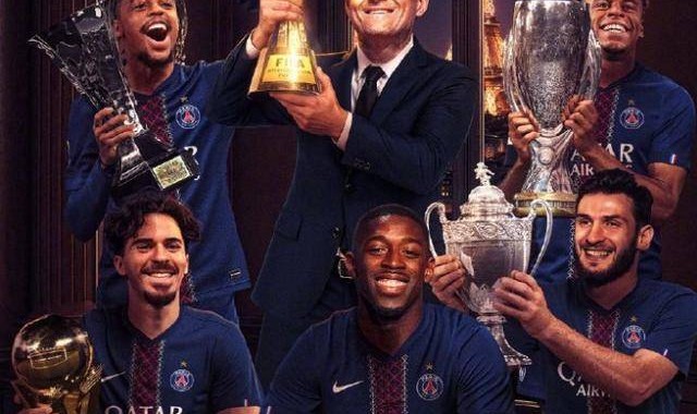 恩里克2025年带领巴黎赢得包括法甲冠军欧冠冠军在内几乎所有冠军